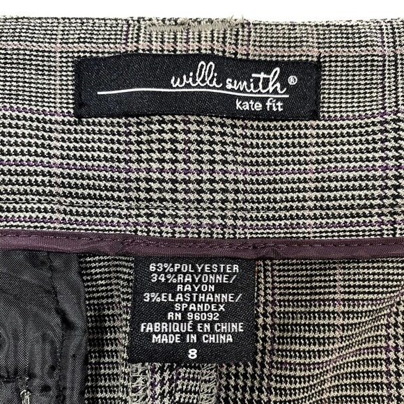 19. Willi Smith Kate Fit Dress Plaid Pants 8 - Picture 5 of 9